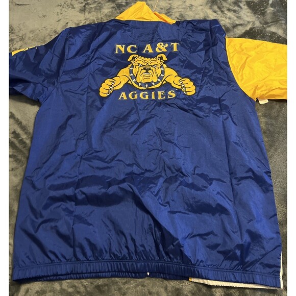 XL Mitchell & Ness North Carolina A&T University Retro Lined Windbreaker - Picture 10 of 10